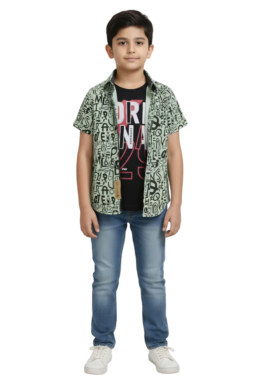 Alphabetic Double Shirt