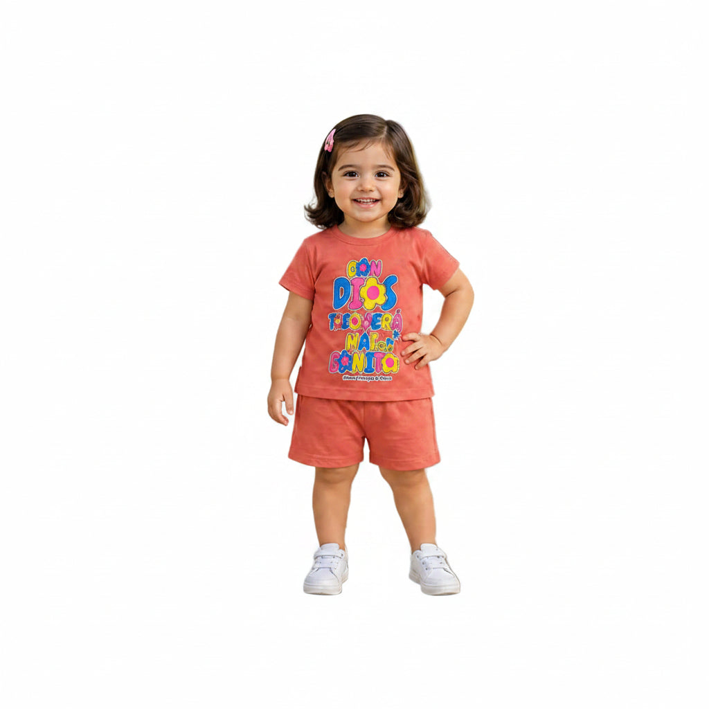Girls half sleeves suit