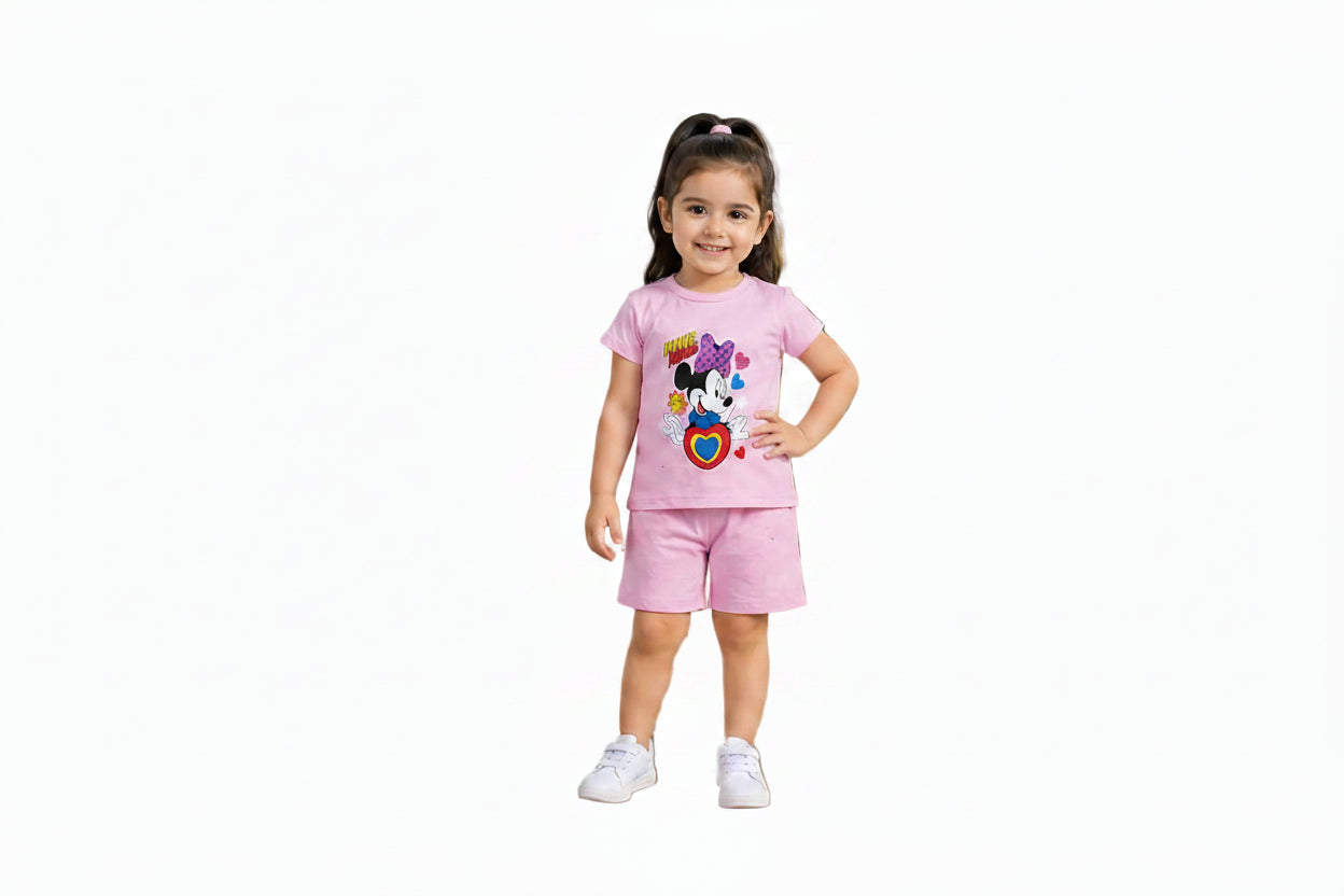 Girls half sleeves suit